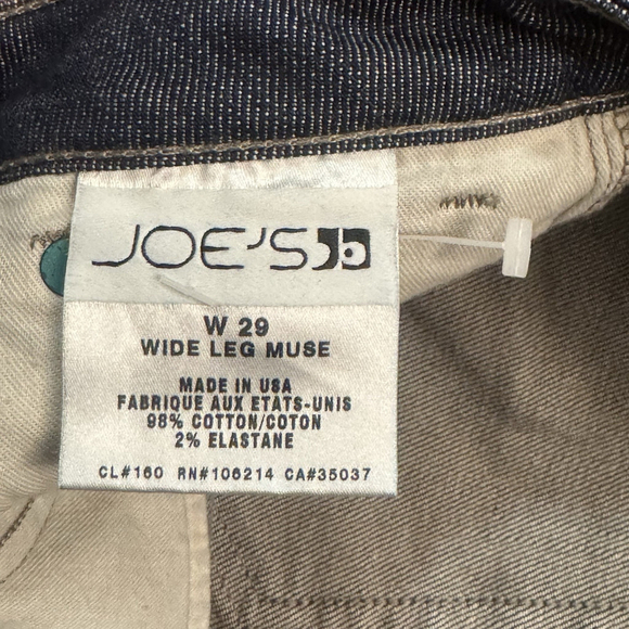NWT Joe's Wide Leg Muse Jeans Size:29 High Waist Flattering Fit Women - Picture 6 of 13
